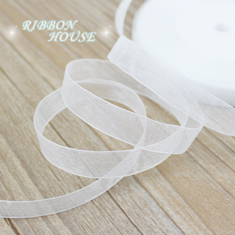Ribbon Organza Roll - (50 ярдов/рулон) 12/15/20/25/40/50 мм ленты из