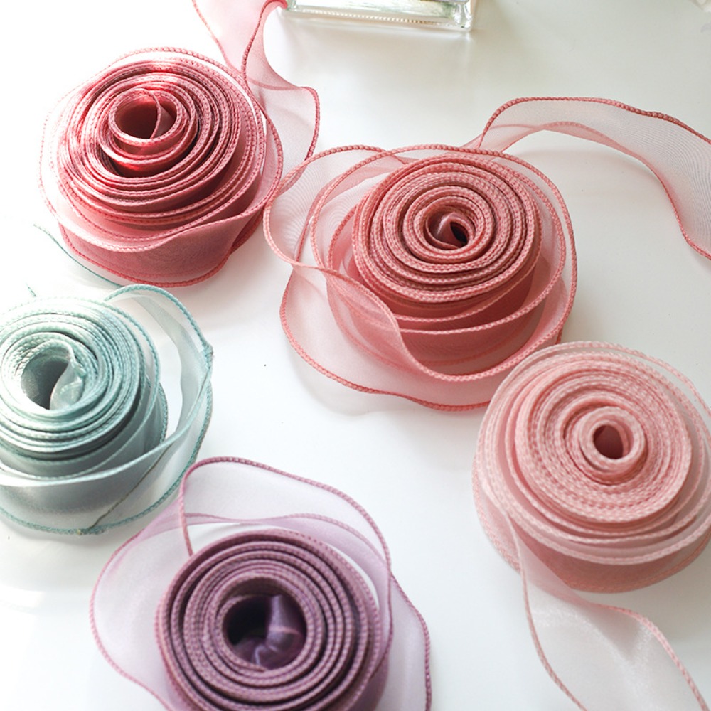 Ribbon Organza Roll - 40 мм, 10 ярдов, рулон атласной