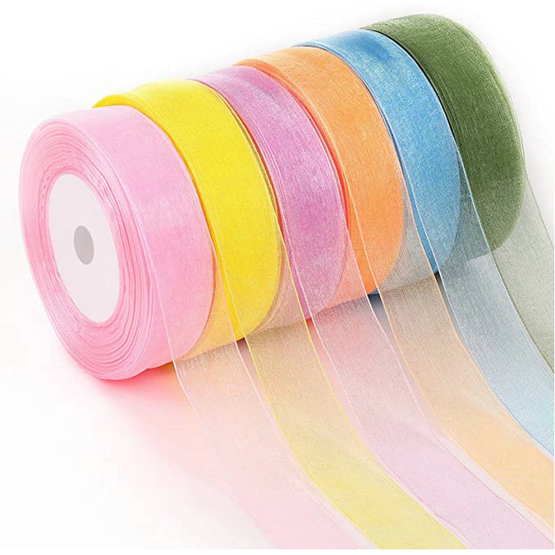 Ribbon Organza Roll - Лента из органзы, 45 м/рулон, оптовая