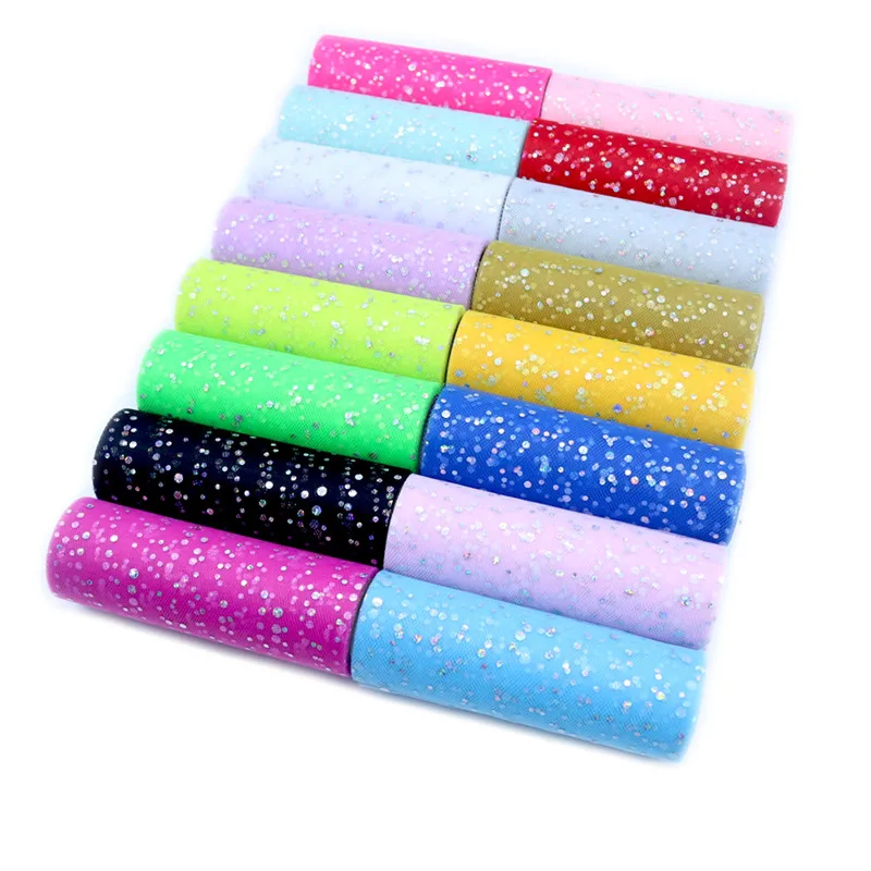 Ribbon Organza Roll - Блестящая фатиновая юбка-пачка рулон тюля с