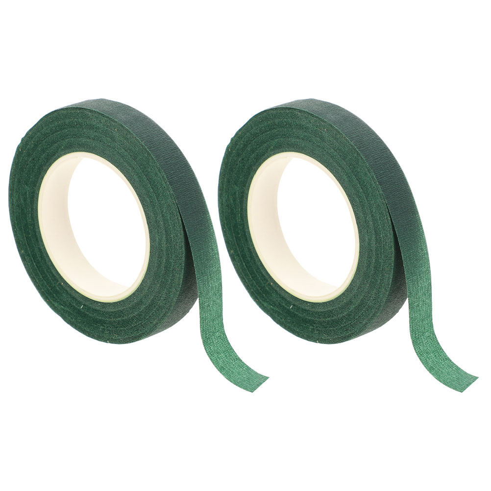Floral Tape Green - 2 рулона зеленой цветочной ленты, гибкой,