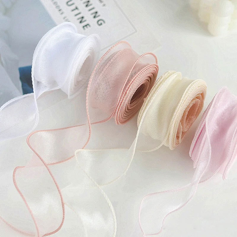 10 ярдов, 40 мм, рулон, шелков – обзор и цена Ribbon Organza Roll