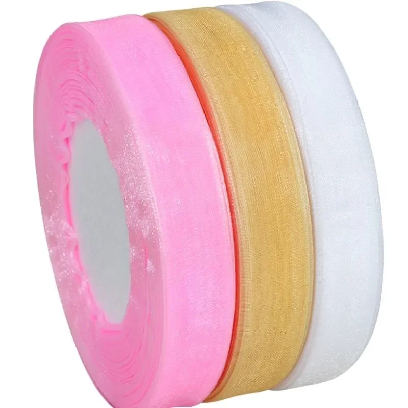 Лента из органзы 15 мм, 50 ярд – обзор и цена Ribbon Organza Roll