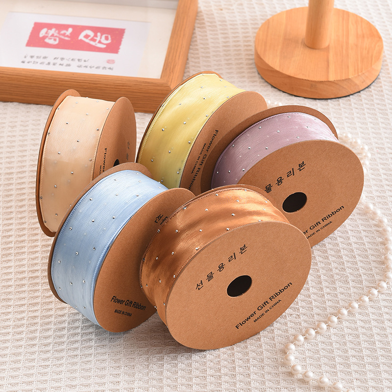 20 ярдов в рулоне, 4 см, страз – обзор и цена Ribbon Organza Roll