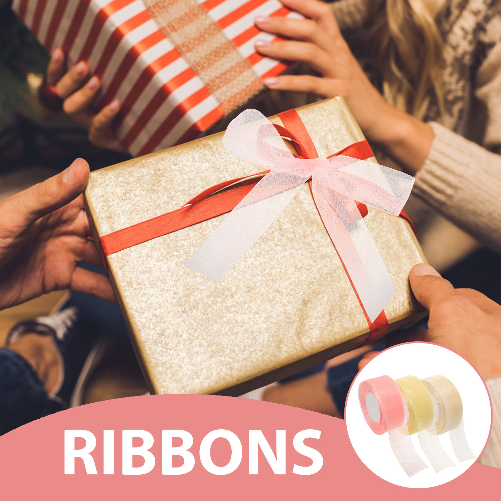 3 рулона тонкой органзовой лен – обзор и цена Ribbon Organza Roll