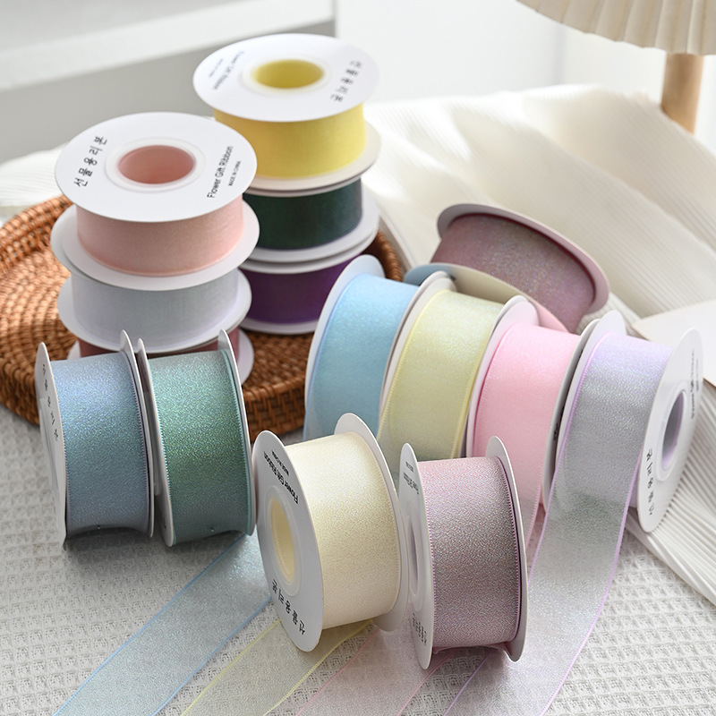 10 ярдов рулона 4 см цветная л – обзор и цена Ribbon Organza Roll