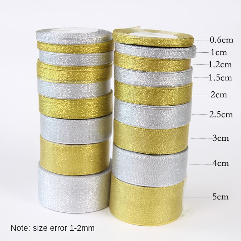Золотая/серебряная лента из ор – обзор и цена Ribbon Organza Roll
