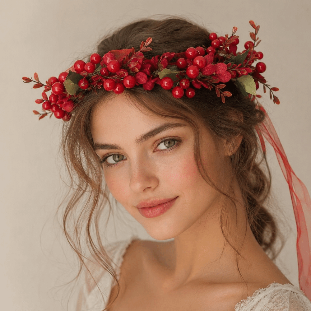 Большая гирлянда из красных яг – обзор и цена Floral Tape Green