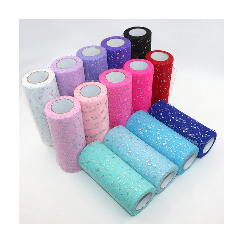 Тюлевый рулон с блестками, 10  – обзор и цена Ribbon Organza Roll